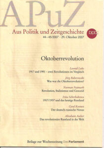 Titel APuZ - 44–45/2007 - 29. Oktober 2007 Aus Politik und Zeitgeschichte