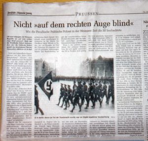 Polizei überwachte SS Preußische Allgemeine Zeitung
